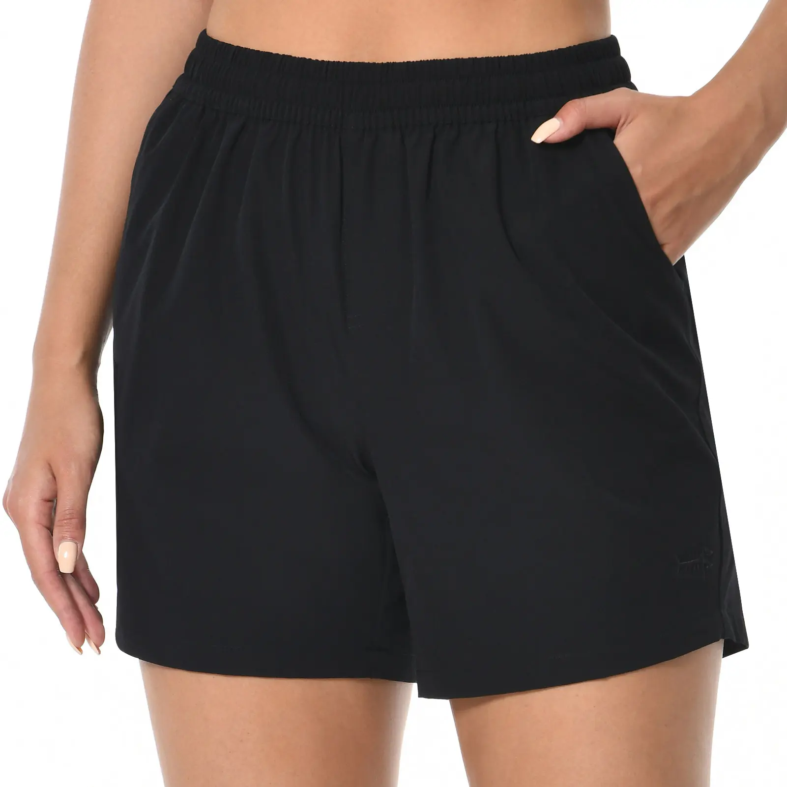 Women’s 5” Fishing Hiking Quick Dry Cargo Shorts with Zipper Pockets UPF 50+ Water Resistant Summer Casual Shorts FP04W