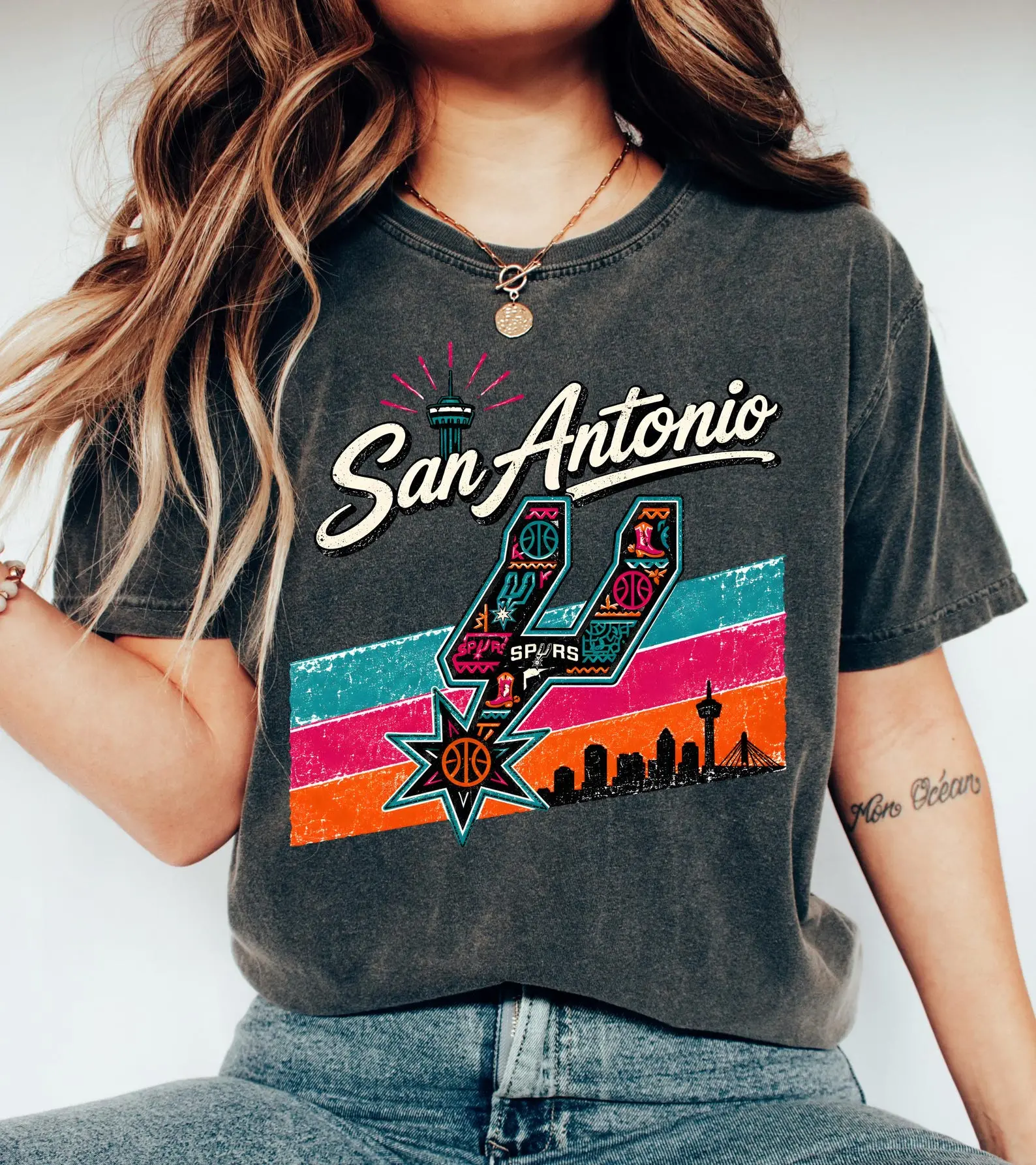 Vintage Go Spurs Go Shirt, Spurs Shirt, Retro Basketball Spirit Gift