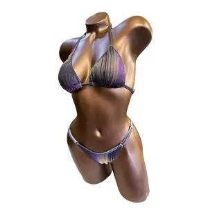 Abstract Lines Posing Bikini Swimsuit | Ready to Ship