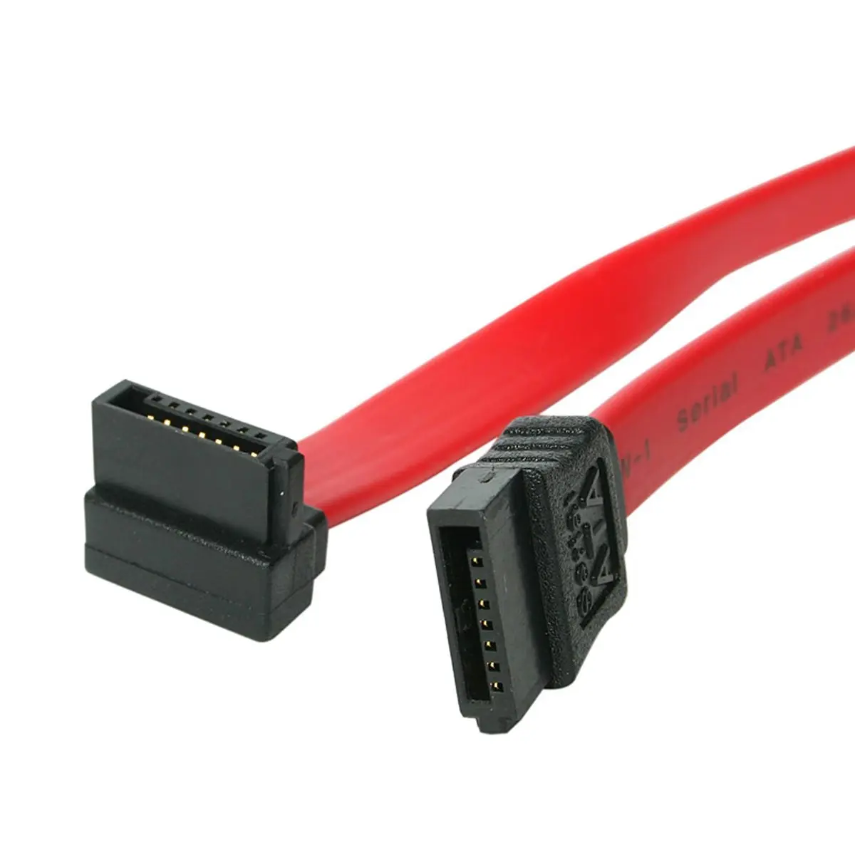 StarTech 18" 7 Pin SATA to 7 Pin Right Angle SATA Cable, Red