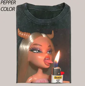 Bratz T-shirt, Funny T-shirt,  Meme Tee, Y2K 90s Graphic Shirt, gift for her, him, Unisex Retro Streetwear, Womenswear Top