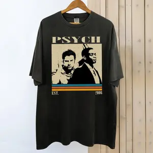 Psych Tv Series Shirt, Psych Shirt, Psych TShirt, Movie Shirt, Vintage T-Shirt, Retro Shirt, Classic Movie Shirt, Gifts for