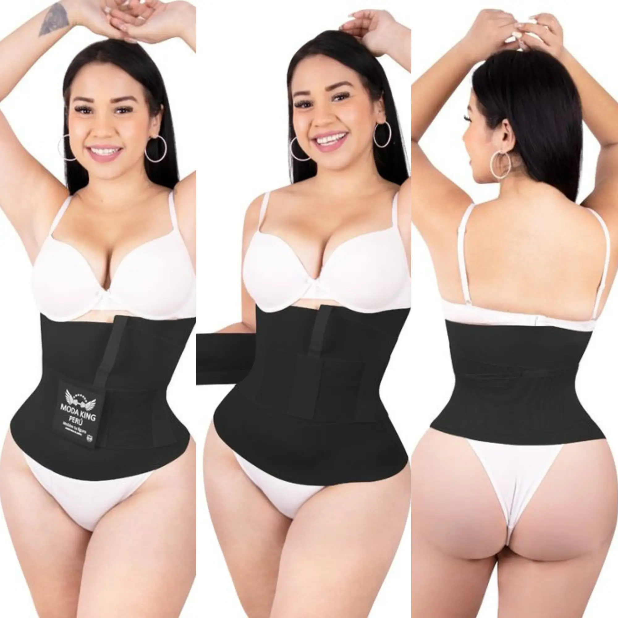 Women's Original Fajas Moda King Peru Hourglass Waist Trainer Cinturilla, Compression Tummy Control Body Shaper, Comfortable Casual Fit Shapewear