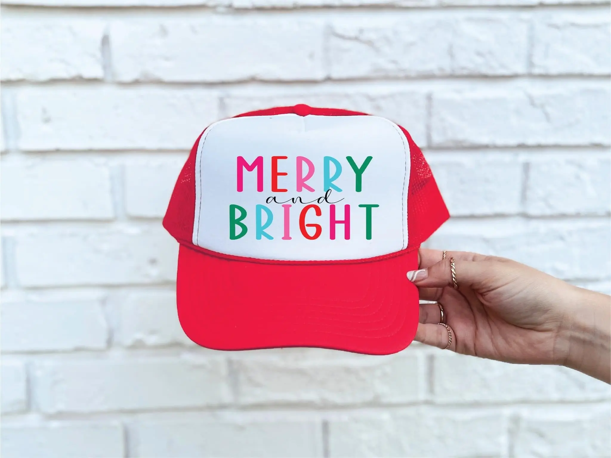 Merry and Bright Trucker Hat