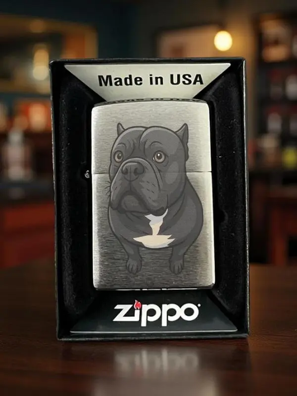 Zippo Custom Engraved Lighter - Personalized Touch, Metal Material, Classic Design, Perfect for Any Occasion, Unique Gift or Keepsake. New Unused, no gas or lighter fluid