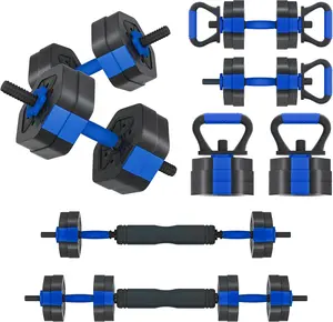 Adjustable Dumbbell Set for Home Gym Free Weights Squat Bar & Tire Flipper Perfect for Men Women Workouts Space Saving Design Multifunctional Equipment, exercise equipment, gym accessories, 35-75LBS