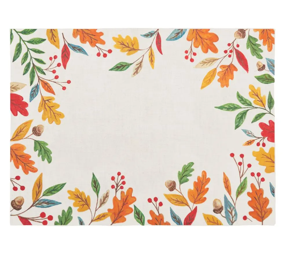 Harvest Leaves Placemat Set of 6 by Valerie Harvest Leaves Placemat Set of 6 by Valerie