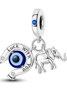 Elephant Design Pendant, Fashionable Eye Design Pendant for Women & Girls, Trendy All-match & Exquisite Jewelry for Birthday Gift