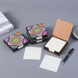 Diamond Painting Storage Box, Mandala Pattern DIY Diamond Art Organizer Case with Sponge Lining for Beads, Tools, Jewelry, Crafts Supplies