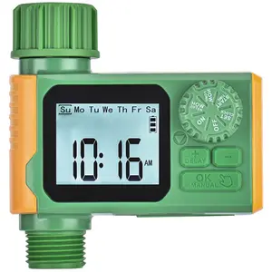 Yumatum Sprinkler Water Timer for Garden Hose, with Rain Delay/Manual/Automatic Watering System, Easy-Install Digital Irrigation for Lawn, Patio,Yard, Garden, Pool