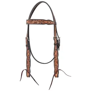 Circle Y Quilted Sunflower Browband Headstall