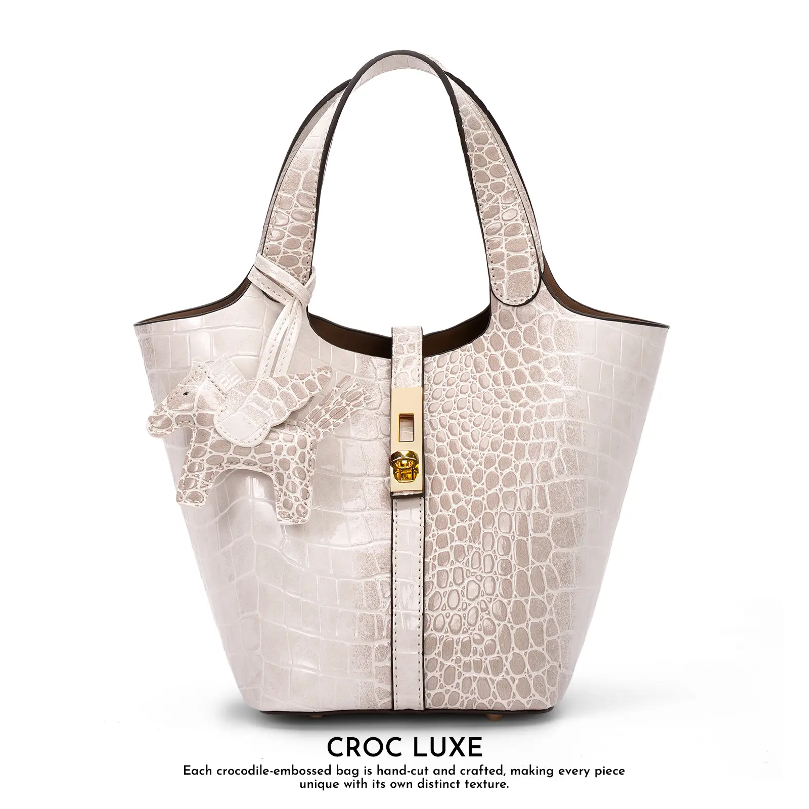 CROC LUXE-beige