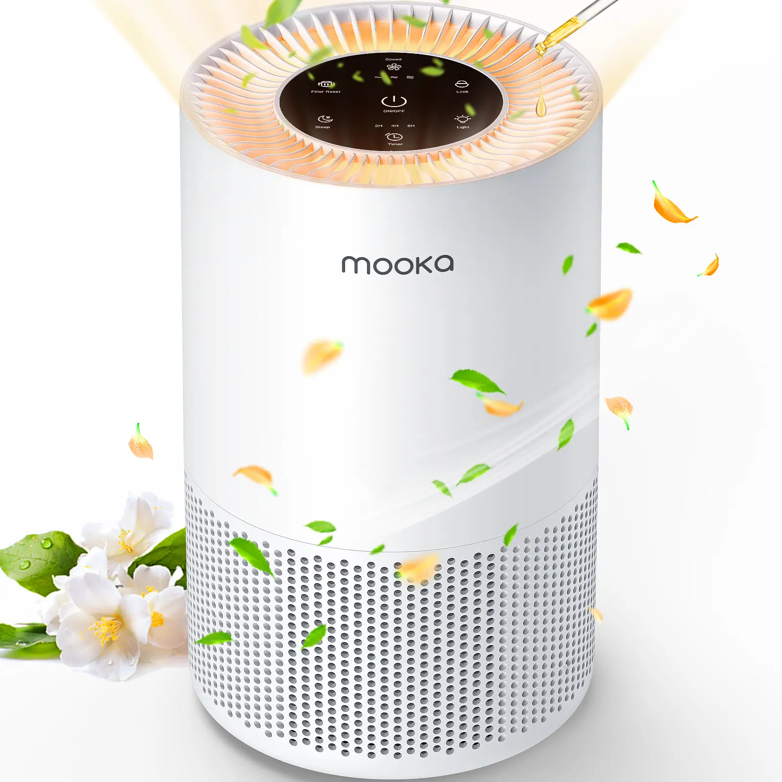 Air Purifiers for Home, H13 True HEPA Air Purifier for Bedroom Home ,Office,Pets with Fragrance Sponge, Timer, Air Filter Cleaner for Dust, Smoke, Odor, Dander, Pollen,Household Appliances