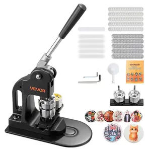 VEVOR Button Maker Machine, 58 mm (2.25 inch) Badge Punch Press Kit, Children DIY Gifts Pin Maker, Button Making Supplies with 500pcs Button Parts Circle Cutter Magic BookVEVOR Super Brand Day