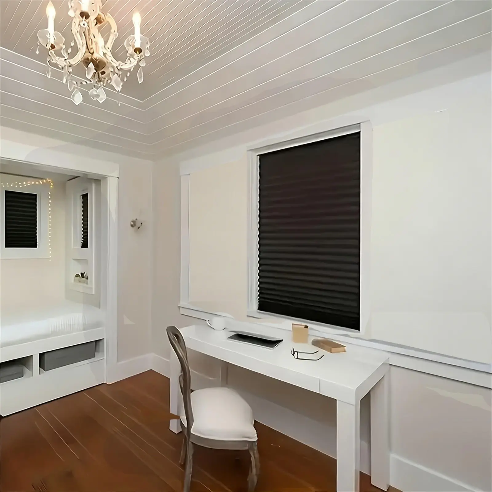 UV Protection Blackout Curtains for Bedroom & Living Room, Privacy Drapes for Calmness, Foldable Sunshade Blinds, Blackout Window Cover