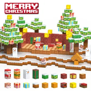 Christmas Magnetic Tiles Set 150pcs Magnetic Tiles Stacking - STEM Montessori Toys for Kids Ages 3-10, Educational Building Blocks for Creative & Logical Thinking, Ultimate Child-Safe Christmas Learning Gift