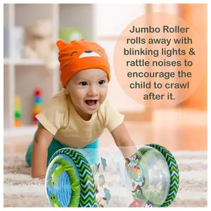 Valentine's Day Gift  Infant Toys Beginner Crawl Along Game Ball Drop Maze Tummy Time Activity Center Early Development Jumbo Roller Rattle Toy Baby Toys for 6 Months 1 2 3 Year olds Watch Video
