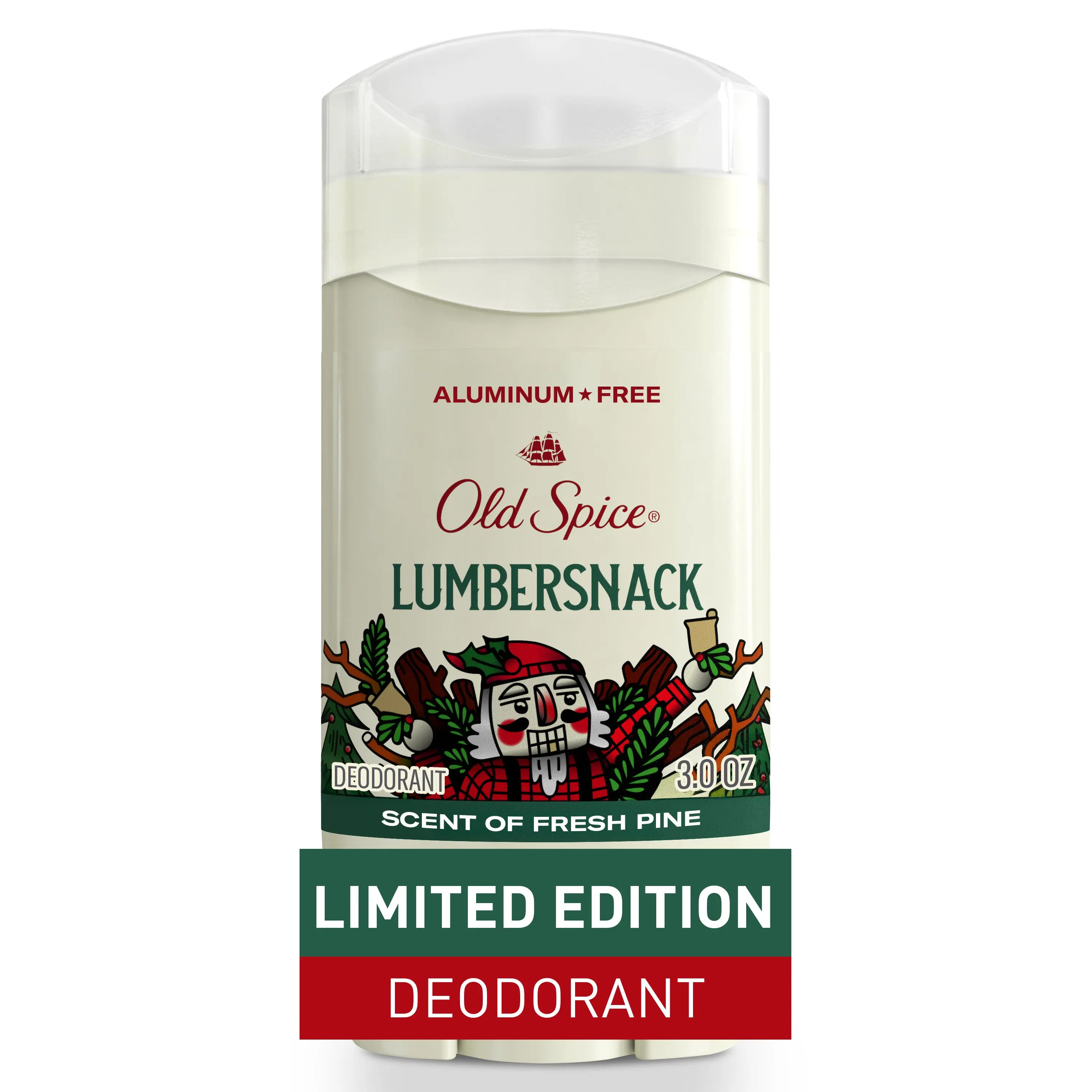 Old Spice Deodorant for men, Holiday Edition, Lumbersnack, 3 oz