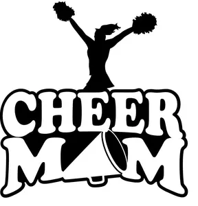 cheer mom cheerleader vinyl decal sticker 5"