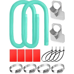 1.25''x 59'' Pool Hose Replacement Kit for Above Ground Pools Hoses Pool Replacement Hose Pool Holder Compatible with Pumps 330 530 1000 Gph(Lake Blue)