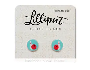 Bowling Earrings - Stylish Bowling Design for Everyday Wear