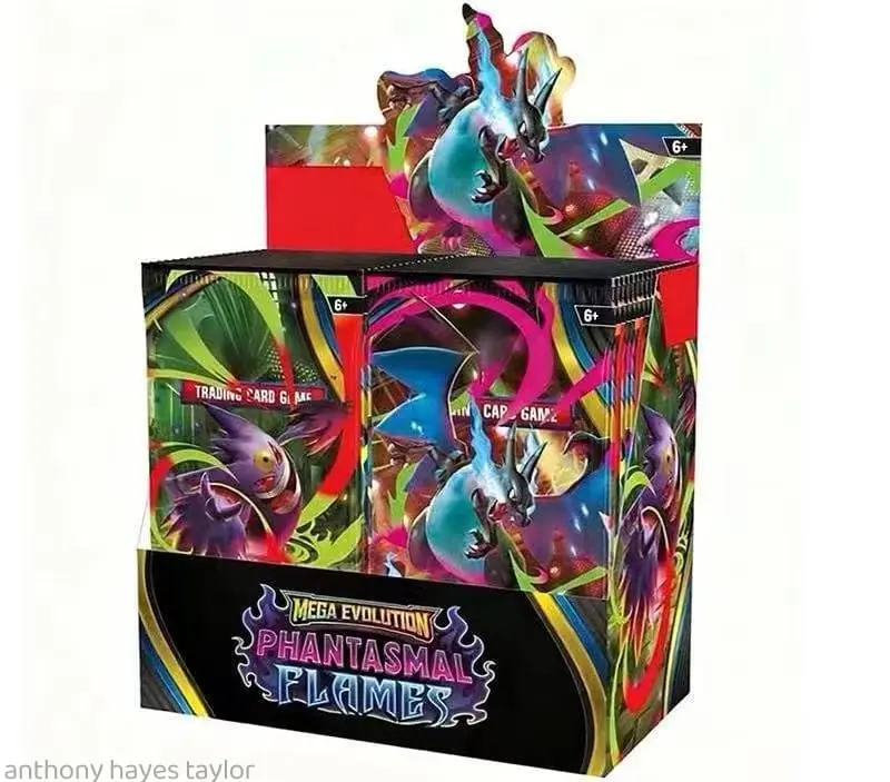 English ME02 Phantasmal Flames  360 cards  Pokémon Trading Card Game Sword & Shield and Classic Series Evolutions (including powered-up cards) — Blind-box expansion packs