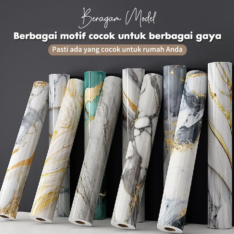 Marble Vein Self-Adhesive Wallpaper Roll, Marble Pattern Wallpaper, Scratch-Resistant, Peel and Stick, Splash Resistant, for Home Decor, Kitchen, Bathroom, Living Room