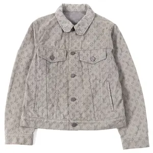 Pre-owned Louis Vuitton Cotton Small Leather Goods Monogram Polyester Denim Jacket