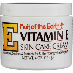 Fruit Of The Earth Vitamin-E Cream, 4 Ounce Jar (113g) | Vitamin E