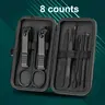 Professional Nail Clipper Set with Storage Case, 8/15/24 Pieces Portable Manicure & Pedicure Tool Set, Nail Clippers and Nail Trimmer, Nail Cutter Kit Wallet, Nail Care Tool for Home & Travel, Body Care Nail Supplies, Birthday Gift, Nail Tools