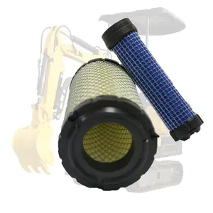 Air Filter Element Assembly for Kubota Mini Excavator Replacement for Ripper R15, K008-3 & Pilot Heavy Duty Dust Proof Filter Part # LP0111010004