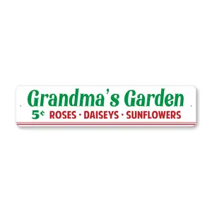 Grandmas Garden 5 cent Flowers Sign