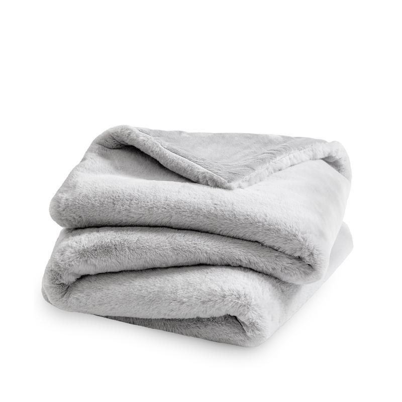 Bare Home Faux Fur Blanket - Luxurious, Cozy Warm Throw Blanket