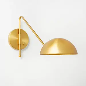 Metal Wall Sconce (Includes LED Light Bulb) Brass - Threshold designed with Studio McGee