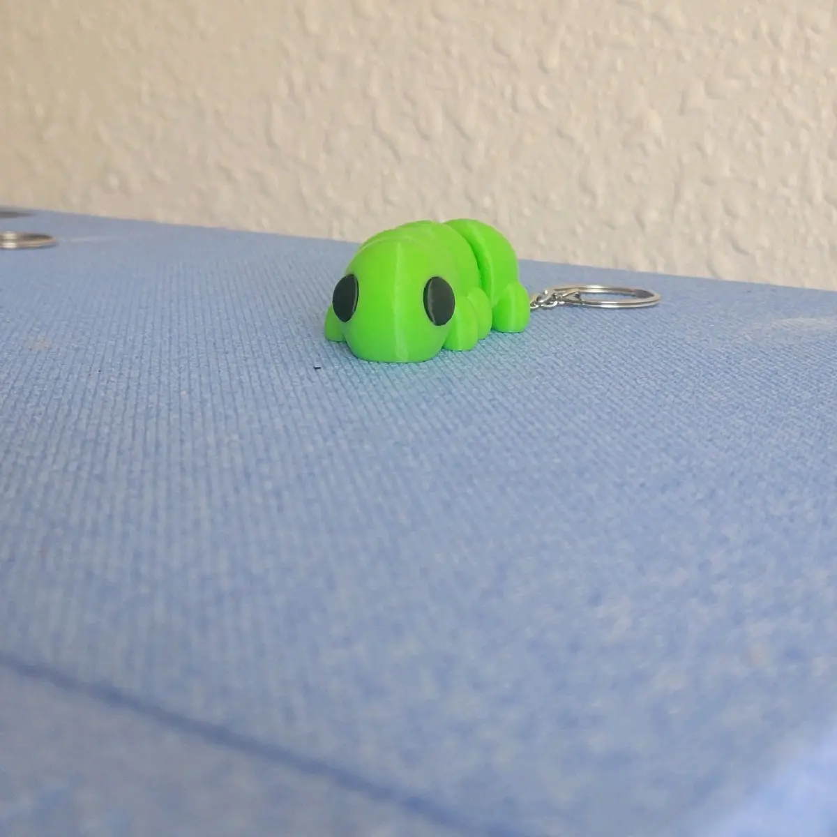 3D Printed Articulating Baby Caterpillar Keychain