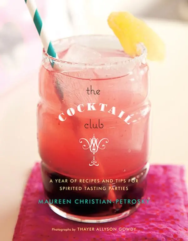 USED - The Cocktail Club (Hardcover) by Christian Petrosky, Maureen: 1-Year Guide with Bartending, Alcoholic Drink, Cocktail Making, Mixing & Mixology Recipes, Spirited Tasting Party Tips