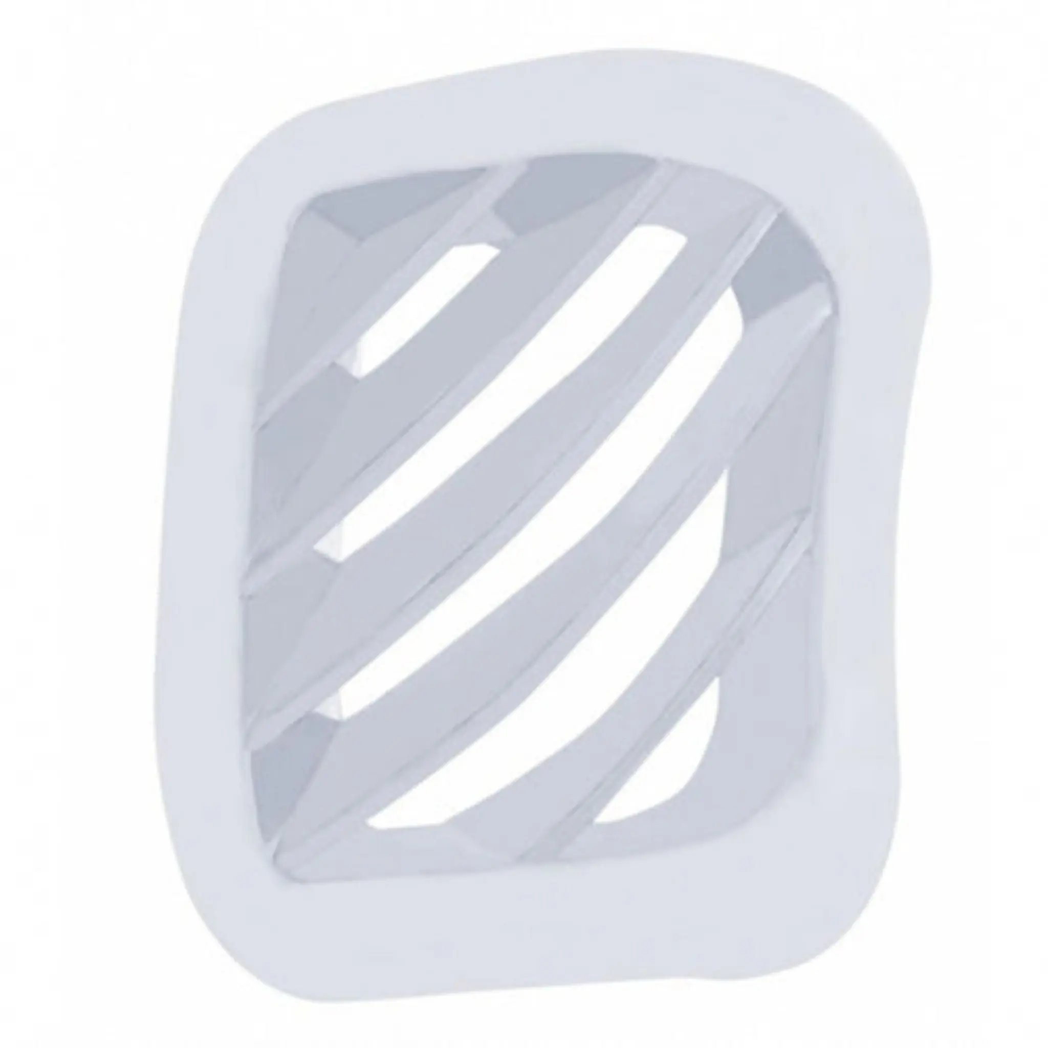 United Pacific Chrome Plastic Passenger A/C Dash Corner Vent - Automotive Truck Replacement Car Accessories for Peterbilt