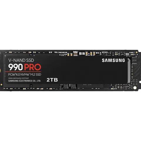 SAMSUNG 990 PRO 2TB SSD, PCIe Gen4 M.2 2280, Seq. Read Speeds Up-to 7,450MB/s for High End Computing, Gaming, and Heavy Duty Workstations (MZ-V9P2T0B/AM) Non-Heatsink