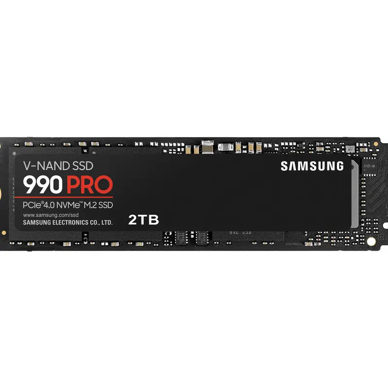 SAMSUNG 990 PRO 2TB SSD, PCIe Gen4 M.2 2280, Seq. Read Speeds Up-to 7,450MB/s for High End Computing, Gaming, and Heavy Duty Workstations (MZ-V9P2T0B/AM) Non-Heatsink