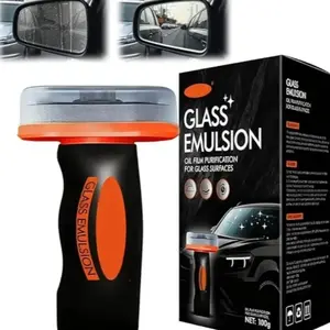 Glass Oil Film Cleaning Brush, Remove Oil Film Windshield Coating Cleaner, Car Foam Cleaning Agent, Automotive Glass Care