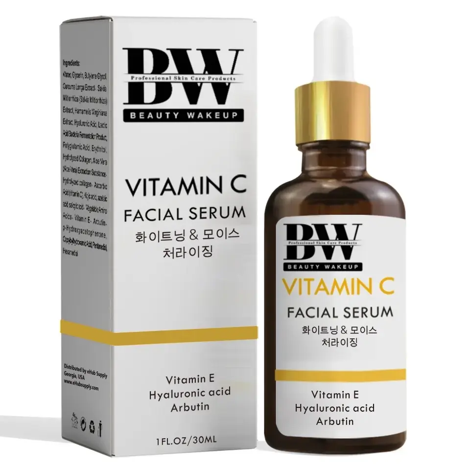 Korean Skin Care Vitamin C Hyaluronic Acid Serum + CE Ferulic Acid - Potent Anti Aging, Anti Wrinkle Korean Beauty 15ml
