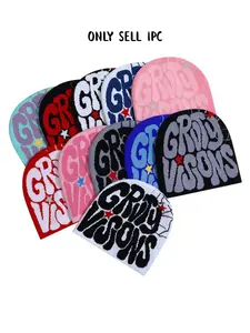Latest Fall Winter Best-Selling Knit Hat, Warm Fitted Letter Hip-Hop Streetwear Beanie, Fashionable Crochet Design, Street Trends