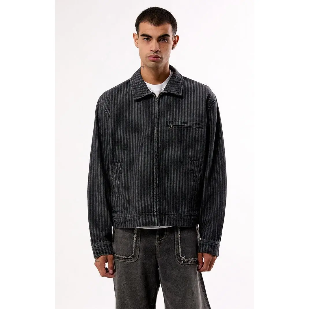 Pacsun Men's Striped Nox Zip Up Jacket