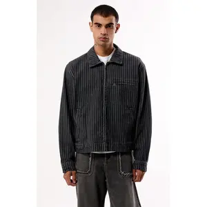 Pacsun Men's Striped Nox Zip Up Jacket