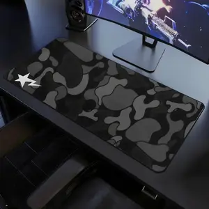 Black Camo Extra Large Hypebeast Desk Mat Keyboard Mouse Pad | E-Sports Desk Mat | Desk Decor for Gamers | Boys' Rooms Gift large mousepad