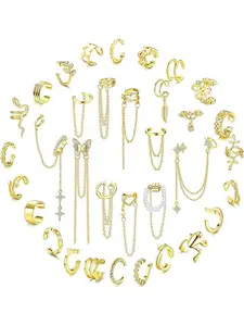 Ear Cuff Earrings Set for Women Adjustable Fake Earring Cuffs Non Piercing Earring Set Ear Jewelry Set Earcuffs