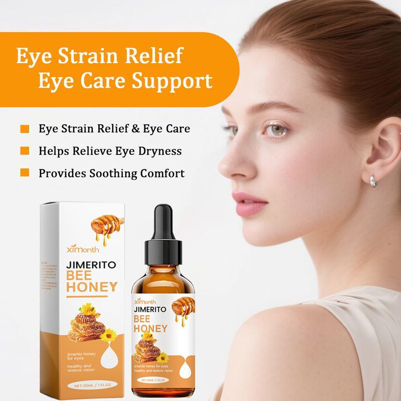 Natural Honey Eye Care Serum 30ML - Refreshing, Moisturizing & Soothing Eye Drops for Dry, Irritated Eyes, Gentle Daily Use Honey Eye Care for Tired, Screen-Strained Eyest
