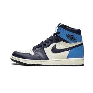 Air Jordan 1 Retro High OG "Obsidian/University Blue" 555088 140