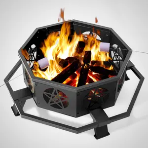43-inch outdoor fire pit kettle grill