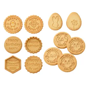 Four-Piece Cookie Mold Set, Birthday Theme, Easter Cookies, Cartoon Animals, Thanksgiving Series, Clear Patterns, Easy Demolding